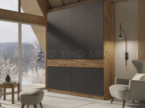 Шкаф 4-х ств Роджина (ШхВхГ): 1998х2400х520 мм